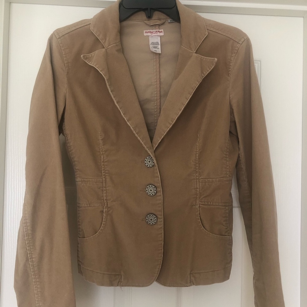 Guess tan corduroy jacket